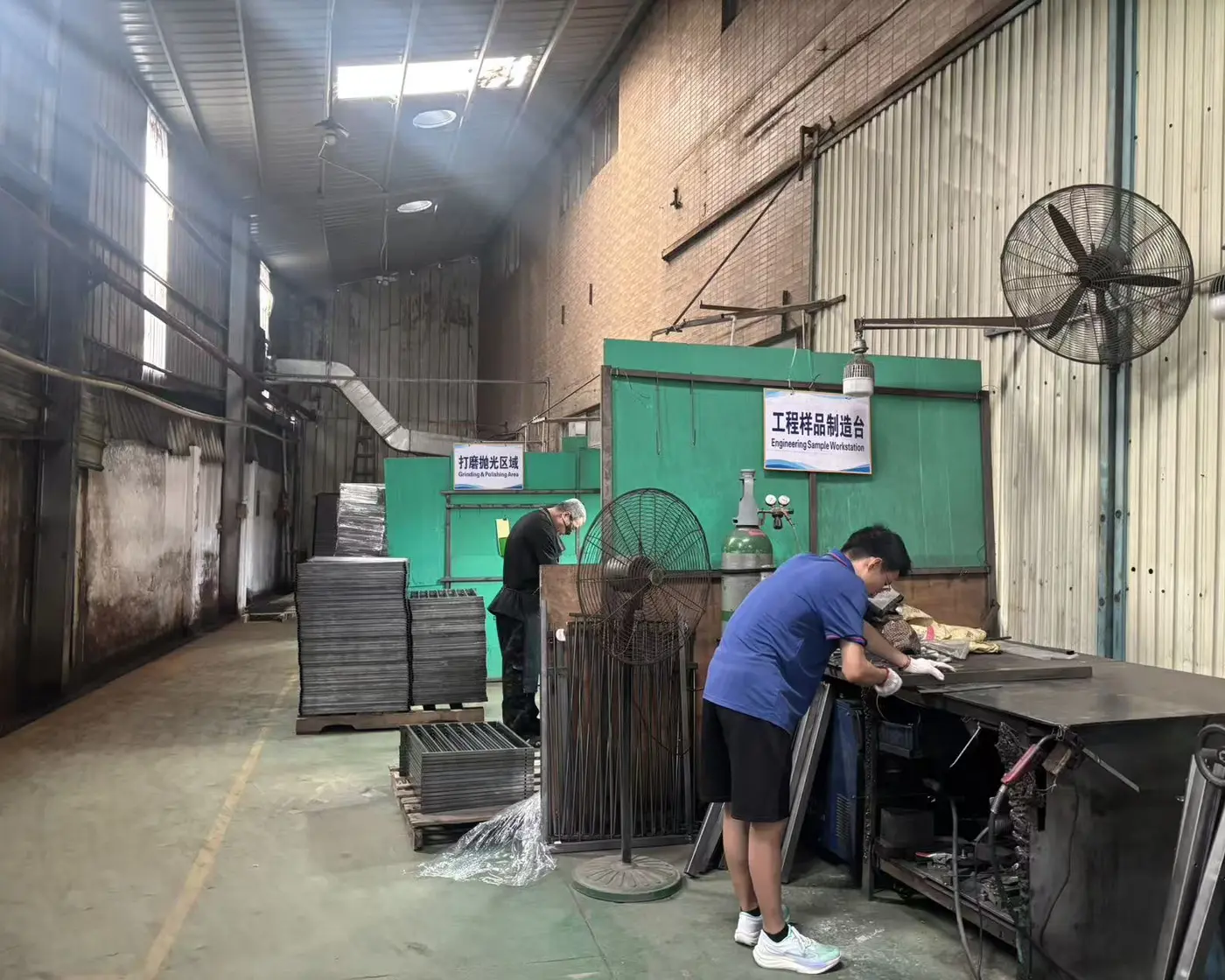 Engineering sample workstation inside the Jinlang factory