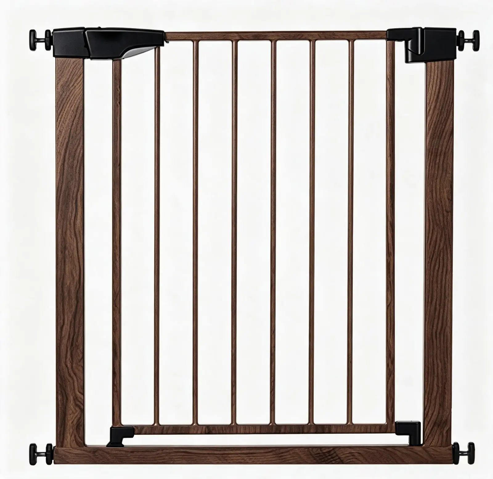 BG-01 wood-grain pressure-mounted baby gate
