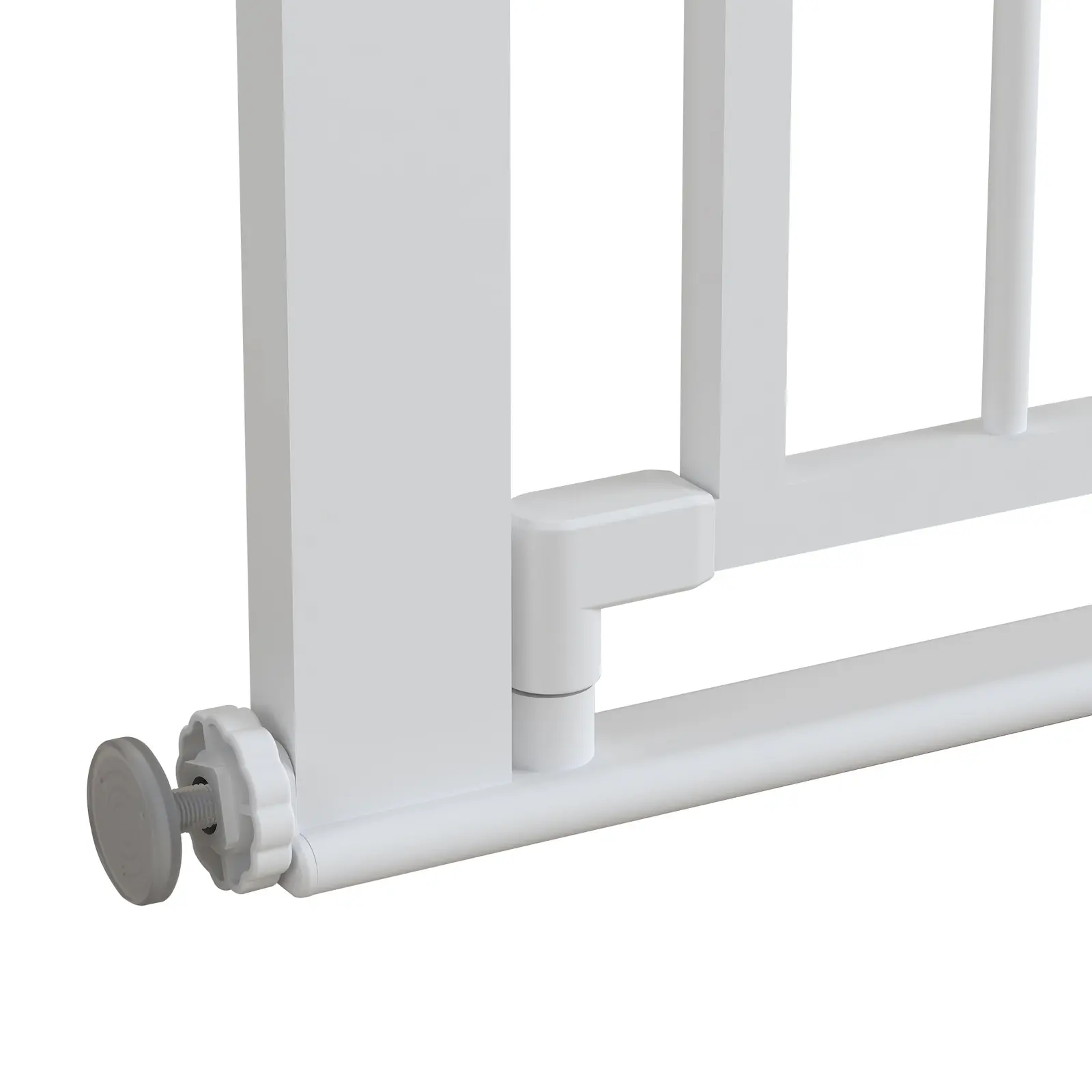 BG-15 lower hinge, pressure foot and low-threshold frame detail