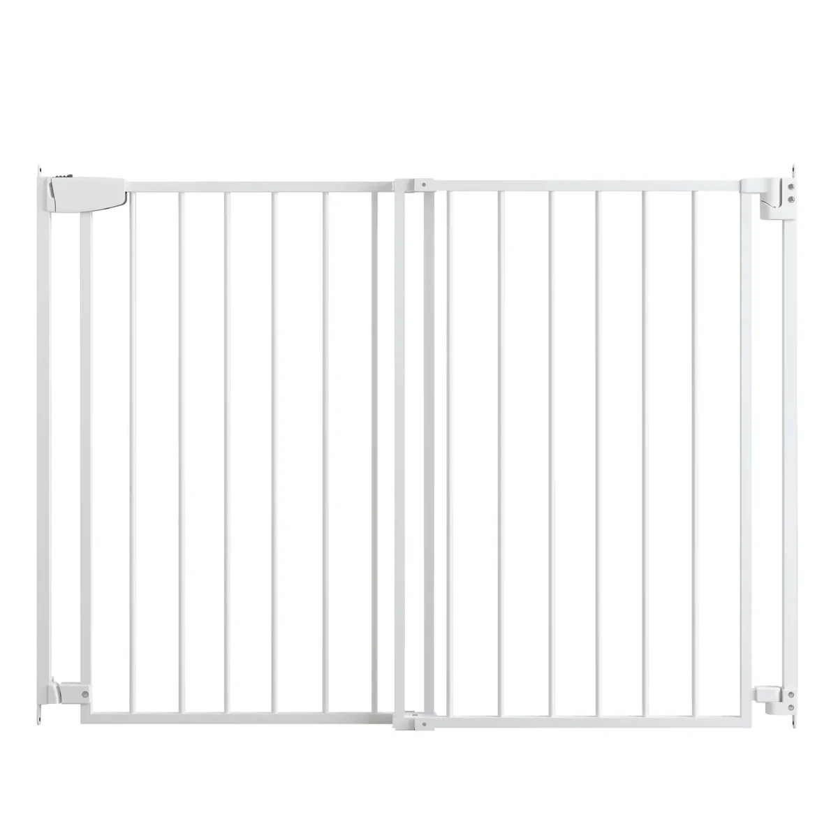 BG-07 white adjustable hardware-mounted steel swing gate